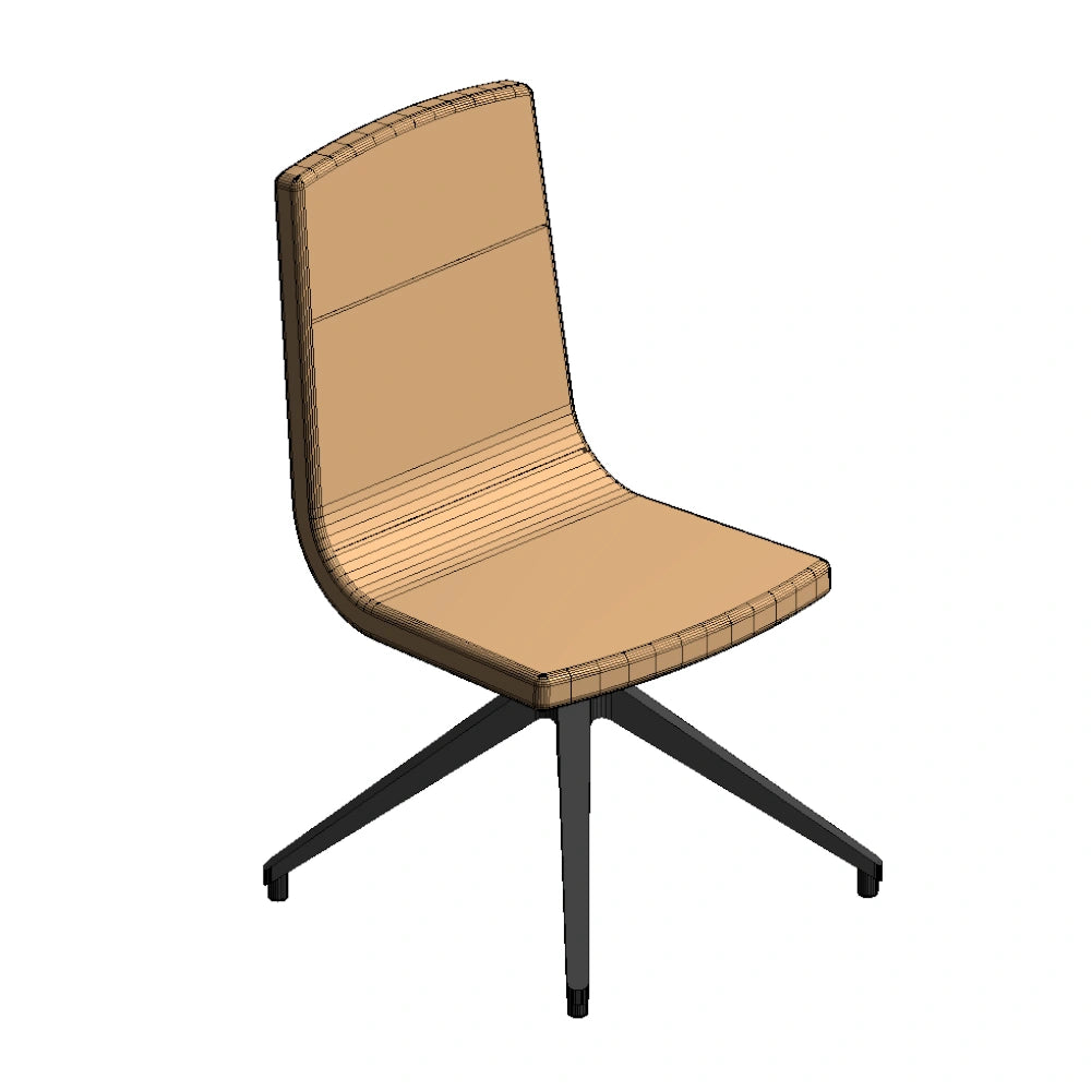 Noha Executive Chair - Wooden Base