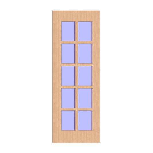 French 10L Entrance - Double-Glazed Glass
