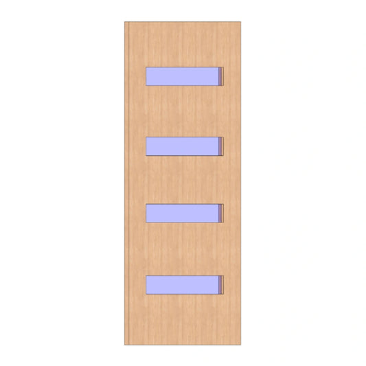 Grange 4G SQ Modern Entrance - Decorative Glass