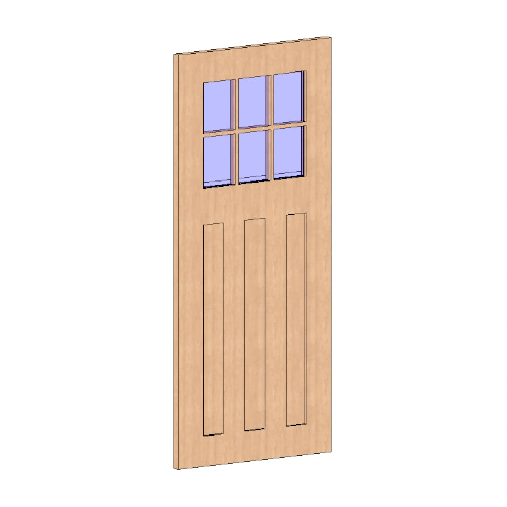 Colonial Classic 6L External Door - Laminated & Toughened Glass