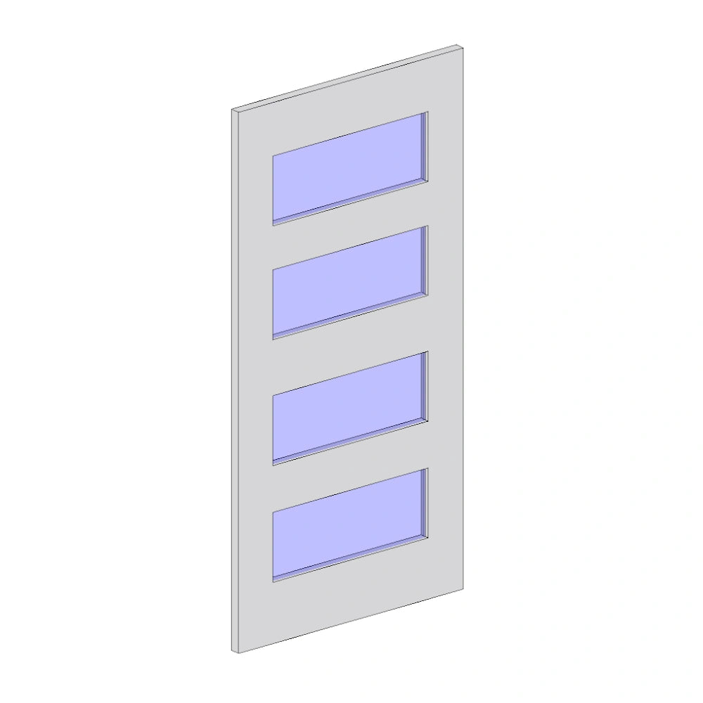 Modern Solid Front Doors - MO8