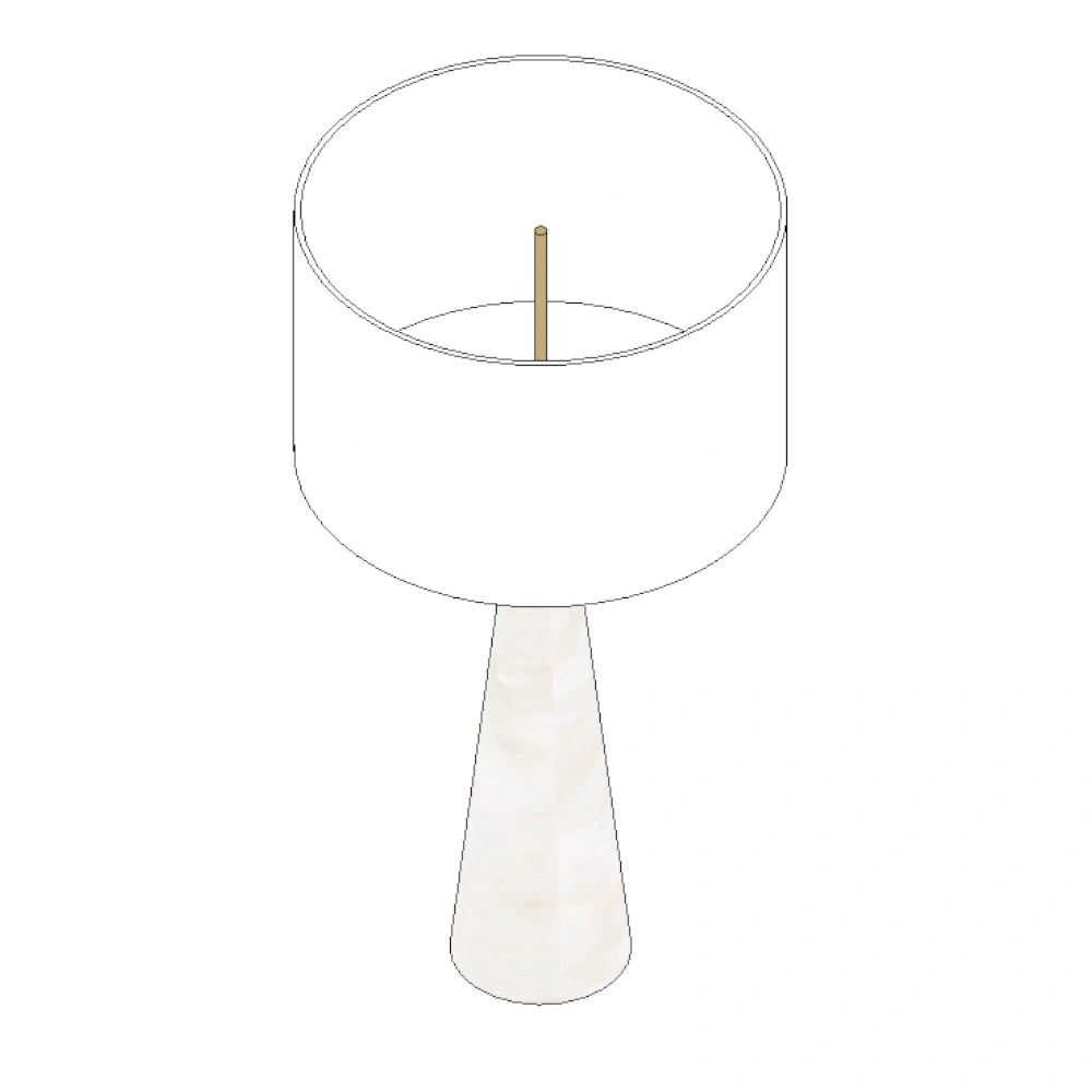 Fortune Alabaster Table Lamp