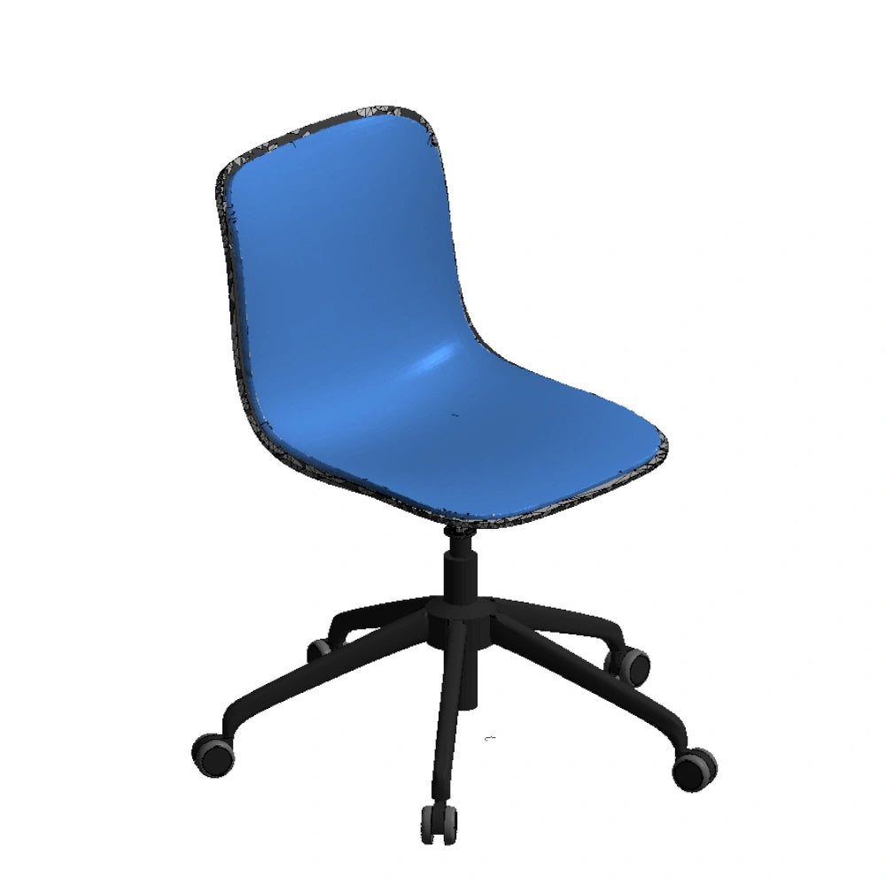 Maarten Plastic Chair - Pyramid Swivel with Castors