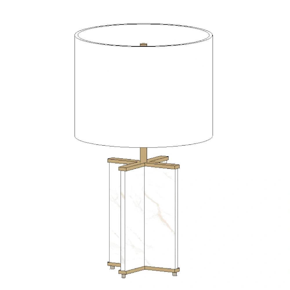 Saint Germain Marble Table Lamp