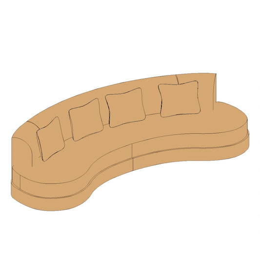 Margaux Curved Modular Sofa