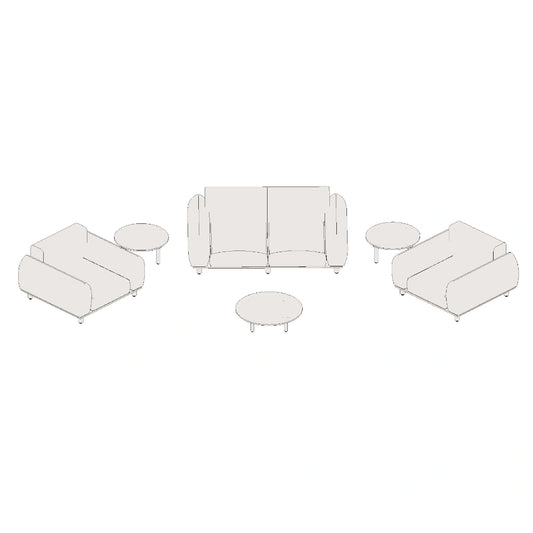 Boston Outdoor 3 Seater Sofa - Shell