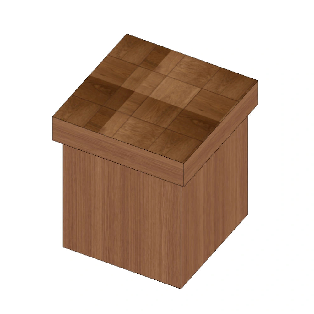 Check Side Table - Deep Oak