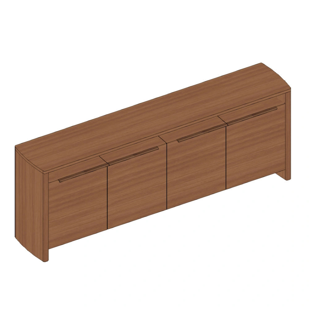 Otto Sideboard 220cm - Walnut Natural