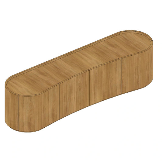 Luna Entertainment Unit 180cm - Oak